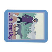 Magnet Flexible Curer votre chien, ajouter du texte (Horizontal)