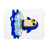 Magnet Flexible Curieux mignon bébé pingouin aimant (Horizontal)