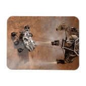 Magnet Flexible Curiosity Arrivant Sur La Surface Martienne. (Horizontal)