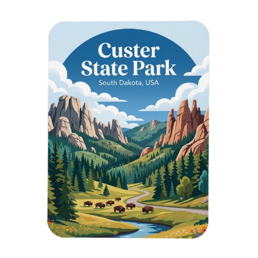 Magnet Flexible Custer State Park États-Unis (Vertical)