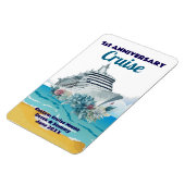 Magnet Flexible Custom 1st Anniversary Cruise Cabin Door (Côté Gauche)