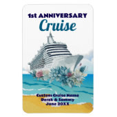 Magnet Flexible Custom 1st Anniversary Cruise Cabin Door (Vertical)