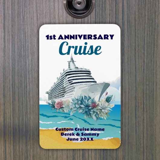 Magnet Flexible Custom 1st Anniversary Cruise Cabin Door