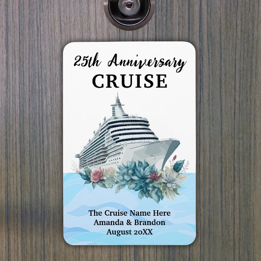 Magnet Flexible Custom 25th Anniversary Cruise Cabin Door