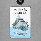 Magnet Flexible Custom 60th Birthday Cruise Cabin Door