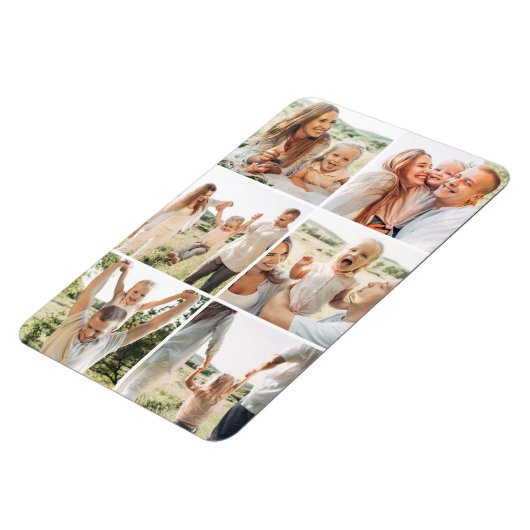 Magnet Flexible Custom 6 Photo Collage Modern Simple (Côté Gauche)