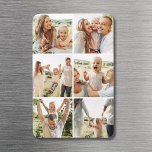 Magnet Flexible Custom 6 Photo Collage Modern Simple<br><div class="desc">Show off your best memories in a sleek, stylish way with this Custom 6‑Photo Collage Modern Magnet. Featuring six of your favorite photos arranged in a clean grid design, this high-quality magnet is a chic addition to any fridge, locker, or office board. Add a name, date, or short caption for...</div>