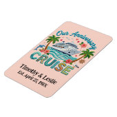 Magnet Flexible Custom Our Anniversary Faux Embroidery Cruise Door (Côté Gauche)