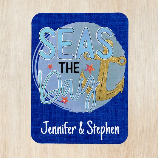 Magnet Flexible Customisé Blue Seas la porte de croisière de jour