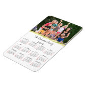Magnet Flexible Customizable Photo Name 2026 Calendar (Côté Gauche)