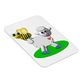 Magnet Flexible Cute 3-D Look Bee and Lamb (Côté Droit)