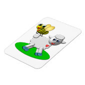 Magnet Flexible Cute 3-D Look Bee and Lamb (Côté Gauche)