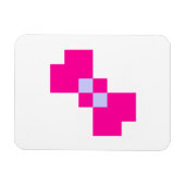 Magnet Flexible Cute 8 bits Pixel Bow (Horizontal)