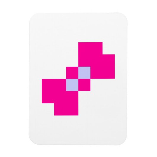 Magnet Flexible Cute 8 bits Pixel Bow (Vertical)