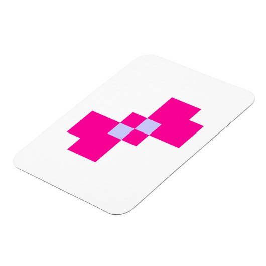 Magnet Flexible Cute 8 bits Pixel Bow (Côté Gauche)