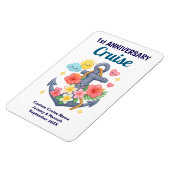 Magnet Flexible Cute Anchor 1st Anniversary Cruise Cabin Door (Côté Gauche)