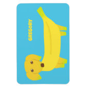 Magnet Flexible Cute Banana Dog Personnalisé (Vertical)