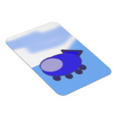 Magnet Flexible Cute Bleu Clouds de vaisseau spatial Aimant photo  (Côté Droit)