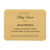 Magnet Flexible Cute Boho Baby shower Sexe Neutre, Personnalisable (Horizontal)