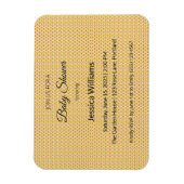 Magnet Flexible Cute Boho Baby shower Sexe Neutre, Personnalisable (Vertical)