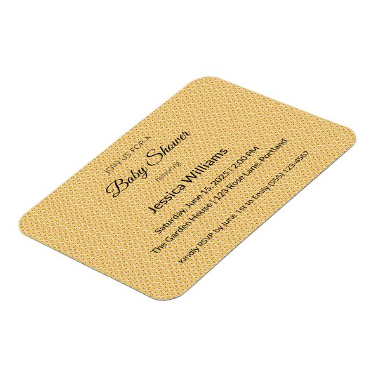 Magnet Flexible Cute Boho Baby shower Sexe Neutre, Personnalisable (Côté Gauche)