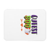 Magnet Flexible Cute Boo Halloween Drôle Décontracté (Horizontal)