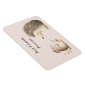 Magnet Flexible Cute Brown Cream Hedgehog Mouse Best Friends (Côté Droit)