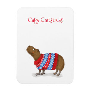 Magnet Flexible Cute capybara dans l'aimant frigidaire du pull-ove