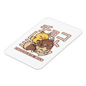 Magnet Flexible Cute Chat Riding Chocolat Lait Carton Kawaii Art (Côté Gauche)