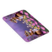 Magnet Flexible Cute Chipmunk en Fleurs (Côté Droit)