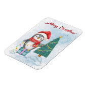 Magnet Flexible Cute Christmas Penguin Decorating Tree with Lights (Côté Gauche)