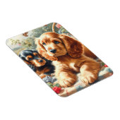Magnet Flexible Cute Cocker Peinture Espagnole (Côté Droit)