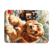 Magnet Flexible Cute Cocker Peinture Espagnole (Horizontal)