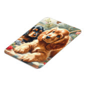 Magnet Flexible Cute Cocker Peinture Espagnole (Côté Gauche)