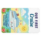 Magnet Flexible Cute Custom Our First Cruise Stateroom Cabin Door (Horizontal)
