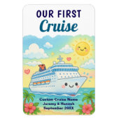 Magnet Flexible Cute Custom Our First Cruise Stateroom Cabin Door (Vertical)