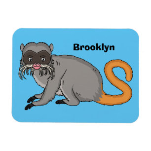Magnet Flexible Cute Emperor Tamarin illustration