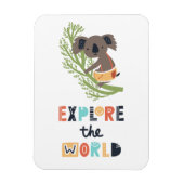 Magnet Flexible Cute Exploration Koala (Vertical)