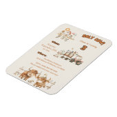 Magnet Flexible Cute Farm Theme Anniversaire Fête Garçon ou Fille (Côté Gauche)