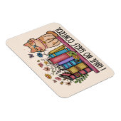 Magnet Flexible Cute Floral Livres et Chat (Côté Droit)