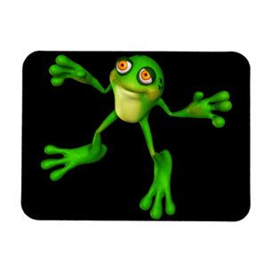 Magnet Flexible Cute Froggy verte