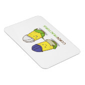 Magnet Flexible Cute Funny Corn Entrepreneurs Punny Humour (Côté Droit)