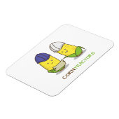 Magnet Flexible Cute Funny Corn Entrepreneurs Punny Humour (Côté Gauche)