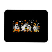 Magnet Flexible Cute Ghost Boire Café Halloween Fall Ghost Bo (Horizontal)