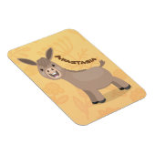 Magnet Flexible Cute happy miniature donkey cartoon illustration (Côté Droit)