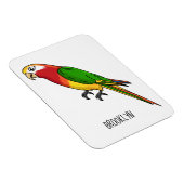 Magnet Flexible Cute happy parrot (Côté Droit)