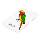 Magnet Flexible Cute happy parrot (Côté Gauche)