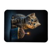 Magnet Flexible Cute Kitten Souhaitant un joyeux anniversaire (Horizontal)