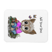 Magnet Flexible Cute Kitty Chat et Papillon (Horizontal)
