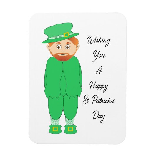 Magnet Flexible Cute Leprechaun Aimant flexible (Vertical)